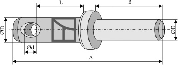 Bolt for liftarm for påsvejsning