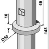 Bolt for liftarm for påsvejsning