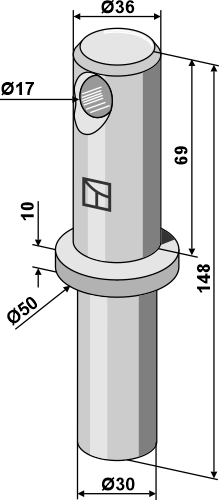Bolt for liftarm for påsvejsning