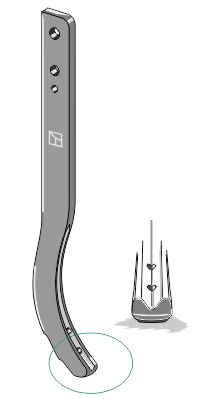 Stubharvetand - 880mm