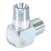 Hydraulikadapter 3/8'' BSP Han x 3/8'' BSP Han 90° Kompakt udstødningsbøjning