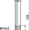 Bolt M14x2x125 - 10.9 galvaniseret