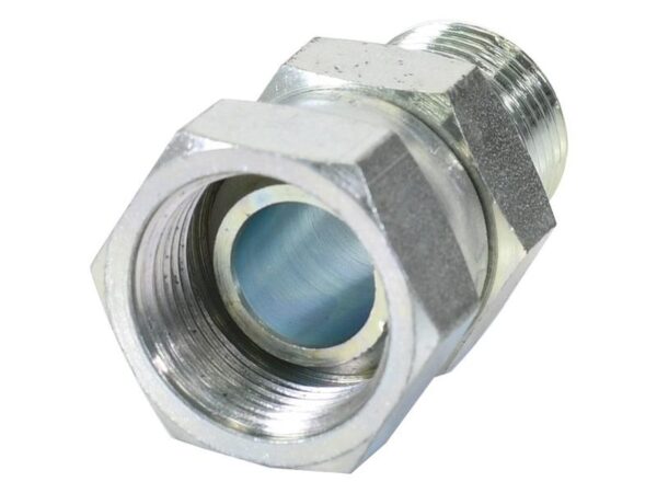 Hydraulikadapter 5/8'' BSP Han x 1/2'' BSP Drejelig hun