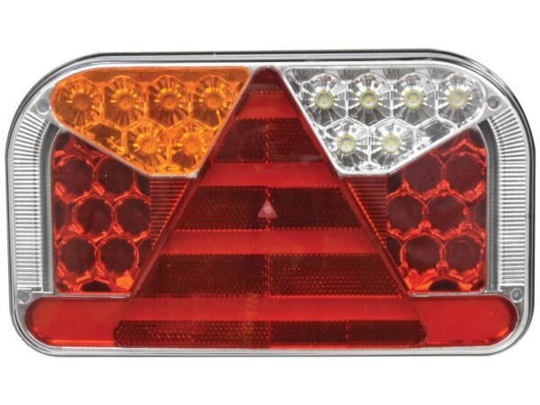 LED Baglygte, Funktion: 7, Lys, bremselys, blinklys, tågelys, baklys, nummerpladelys, refleks, Venstre, 12-36V