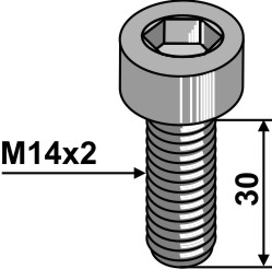 Umbracobolt M14x2 - 10.9 u. møtrik