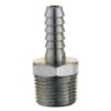 Slangestuds 1/4 ID - slange til 3/8'' BSPT udvendigt gevind