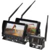 Kamerasystem (trådløs) x 2 7'' Monitors, x 1 Camera, Cable, Remote Control & Antenna