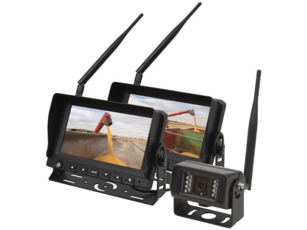 Kamerasystem (trådløs) x 2 7'' Monitors, x 1 Camera, Cable, Remote Control & Antenna