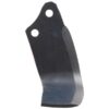 Kniv Firkantet Venstre 90x8mm Højde: 223mm. Hulafstand: 56mm. Hul Ø: 16.5mm. Passer til Maschio, Valentini, Alpego Passer til: Valentini