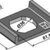 Låseplade (antirotationsikring)