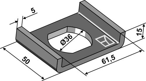 Låseplade (antirotationsikring)
