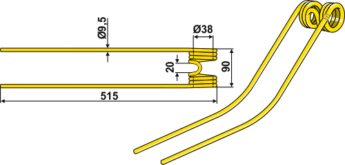 Rivefjeder Ø9,5