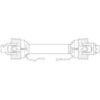Weasler PTO Aksel - (Lz) Længde: 1010mm, 1 3/8'' x 6 Spline Slide Lock til 1 3/8 x 6 Springbolt