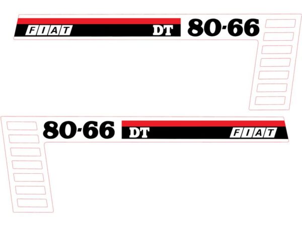 Emblemsæt - Fiatagri 80-66DT