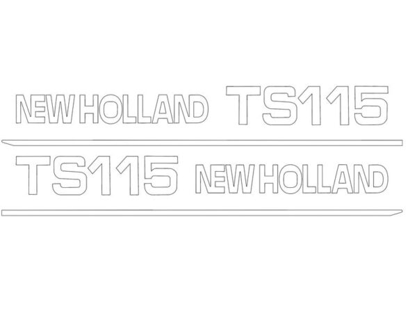 Emblemsæt - Ford / New Holland TS115