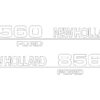 Emblemsæt - Ford / New Holland 8560