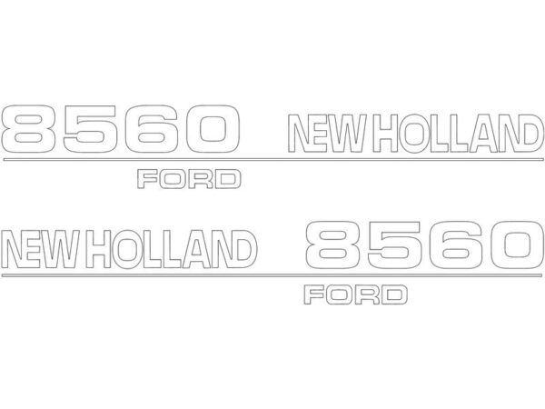 Emblemsæt - Ford / New Holland 8560
