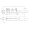 Liftregulering (hydraulisk) m/slanger (Leveres med: Slanger) - Kugle Ø 22mm - Gaffel Hul Ø 22mm - Min. længde: 440mm, Cylinderdiameter: 70mm.