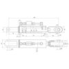 Liftregulering (hydraulisk) m/slanger (Leveres med: Slanger) - Gaffel Hul Ø 25mm - Gaffel Hul Ø 26mm - Min. længde: 440mm, Cylinderdiameter: 63mm.