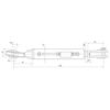 153737_pic10 Liftregulering (hydraulisk) m/slanger (Leveres med: Slanger) - Kugle-Vinklet Ø 22mm - Gaffel Hul Ø 29x60mm - Min. længde: 640mm, Cylinderdiameter: 80mm.