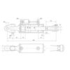 153738_pic10 Liftregulering (hydraulisk) m/slanger (Leveres med: Slanger) - Led Ø 25.5mm - Gaffel Hul Ø 29x60mm - Min. længde: 680mm, Cylinderdiameter: 90mm.