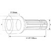 PTO Adapter - Hul Ø25mm x Spliner udv 1 3/8'' - 6.