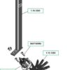 Komplet Fingerstjernehjul Ø250mm - tand