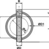 Ringsplit DIN 11023 gl. model