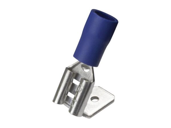 Kabelsko (flad), Double Grip - Dobb, 6.3mm, Blå (1.5 - 2.5mm)