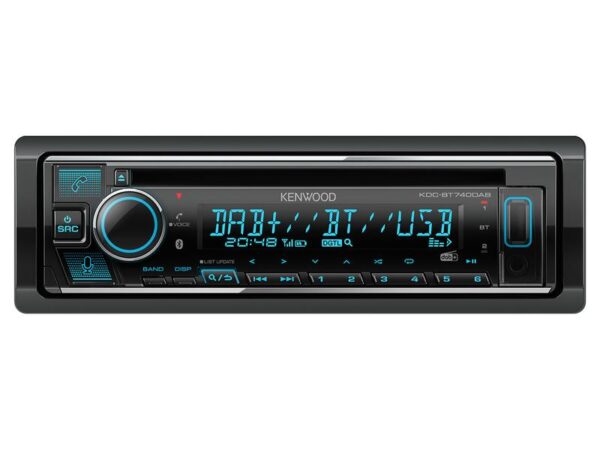 Radio - Alexa |DAB | Bluetooth | Android | iPod-iPhone | Spotify App | Dual USB | CD | Receiver (KDCBT740DAB+DABSplitter, KDC-BT740ANT5)