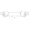 Sparex PTO Aksel - (Lz) Længde: 1010mm, 1 3/8'' x 6 Spline Q.R. til Tapered Yoke 30mm Bore
