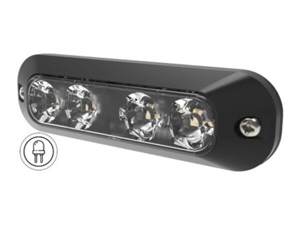164689_pic1 Blitzlygte LED, 4 LED, Lys Farve: hvid