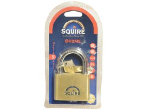 Squire Solid Brass Lion Range Padlock - Key Alike - messing, Bredde (mm): 60mm (Sikkerhedsklasse: 5)