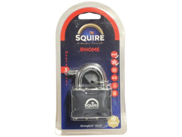 Squire Stronglock Pin Tumbler Padlock - Key Alike - Stål, Bredde (mm): 54mm (Sikkerhedsklasse: 5)