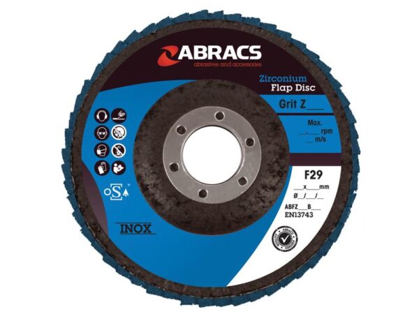 Slibeskive (flap disc) Ø125 x 10 x 22mm - 120g Korn