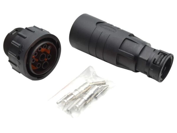 ISOBUS stik DuraMate™ 2x45A (6mm²) Med riflet røradapter