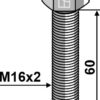 Bolt M16x2x60 u. møtrik