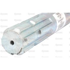 PTO Spline Aksel - 1 3/8'' - 6 Spline x 1 3/8'' - 6 Spline, Længde: 150mm