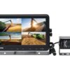 Kamerasystem (m/kabel) med 9'' 4QUAD Split Digital Touch Button Monitor