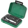 Bitssæt m/skralde 1/4'' (mini) (31 stk.)