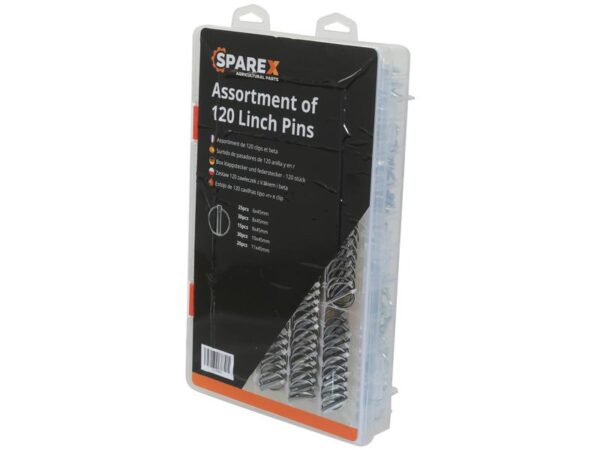 Ringsplit (rund), Stift Ø6, 8, 9, 10, 11mm (120 stk. Display-pakke)