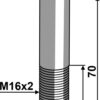 Bolt M16x2x70 u. møtrik