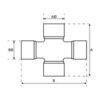 Walterscheid PTO Kryds - 27 x 75 & 24 x 91mm (Basic Drift)