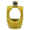 PTO Gaffel (vidvinkel)(profilrør) (Krydsmål: 32 x 76 & 27 x 94mm) Rør: Citron, Størrelse: 57.5 x 48 x 3.5mm, Ref: 2aG.