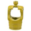 PTO Gaffel (vidvinkel)(profilrør) (Krydsmål: 27 x 75 & 24 x 91mm) Rør: Citron, Størrelse: 49 x 39.5 x 4.5mm, Ref: 1bGA.
