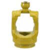 PTO Gaffel (vidvinkel)(profilrør) (Krydsmål: 32 x 76 & 27 x 94mm) Rør: Citron, Størrelse: 49 x 39.5 x 4.5mm, Ref: 1bGA.