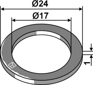 1724988 Skive Ø24x1xØ17