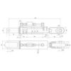 Liftregulering (hydraulisk) m/slanger (Leveres med: -) - Gaffel Hul Ø 25mm - Gaffel Hul Ø 26mm - Min. længde: 470mm, Cylinderdiameter: 63mm.