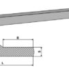 Skær for læsserskovl 254 x 57 mm