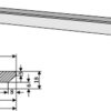 Skær for læsserskovl 90 x 22 mm